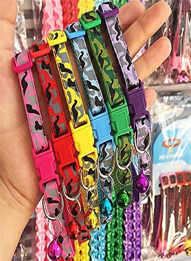 KsPups Puppy ID Collars I Identification Soft Nylon Puppy Collars I Adjustable Breakaway Safety I Whelping Litter Collarsr for I Newborn Puppies Kitten I Small Pack of-1 (Army Print Collar) - Image 4